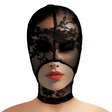 Maske Master Series Lace Seduction Kopfmaske aus Spitze Schwarz 24 cm