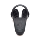 Penis- und Hodenring Silikon mit Fernbedienung Schwarz 10,5 cm