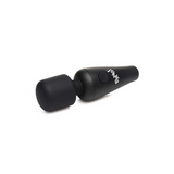 Massagestab Mini mit 3 Aufsätzen Schwarz