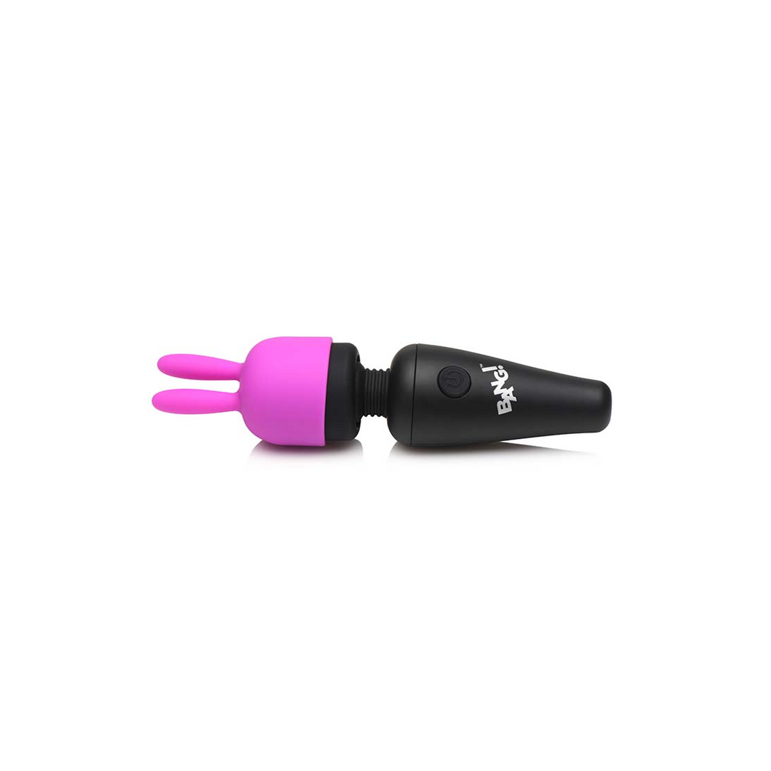 Massagestab Mini mit 3 Aufsätzen Schwarz