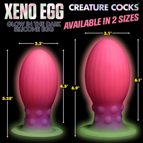 Silikon-Ei Xeno nachtleuchtend Pink