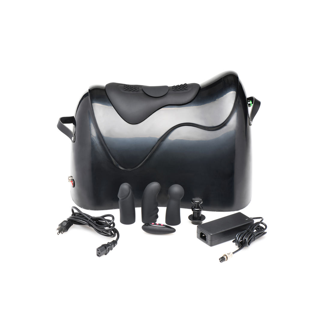 Sexmaschine Bucking Saddle stoßend und vibrierend Schwarz 38,8 cm