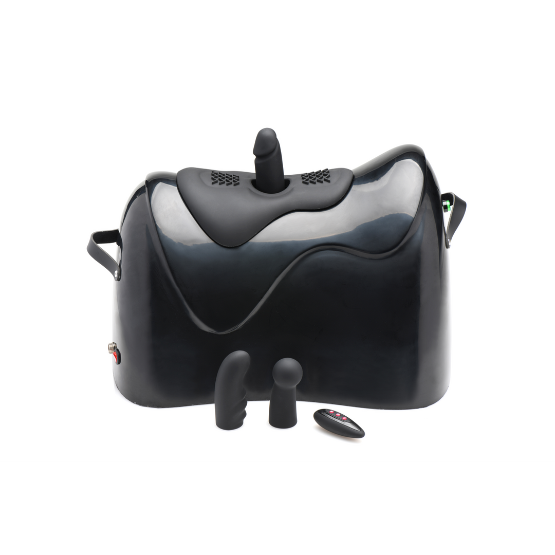 Sexmaschine Bucking Saddle stoßend und vibrierend Schwarz 38,8 cm