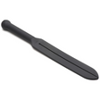 Paddle Master Series Tawse zweizüngig Silikon Schwarz 38 cm