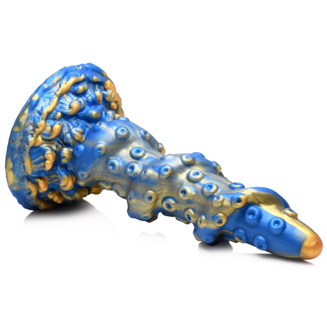 Dildo Kraken Silikon Blau 17,8 cm