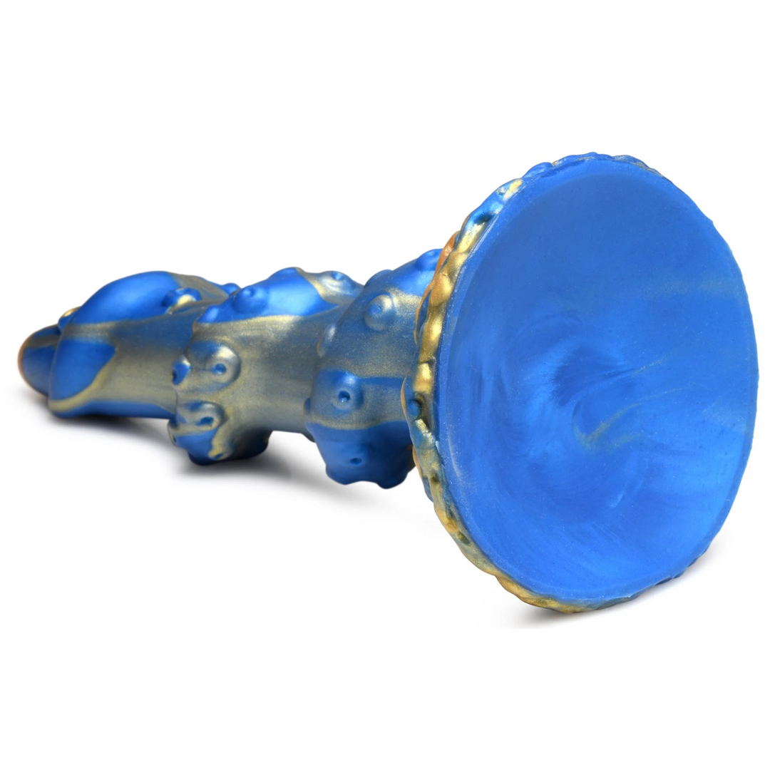 Dildo Kraken Silikon Blau 17,8 cm