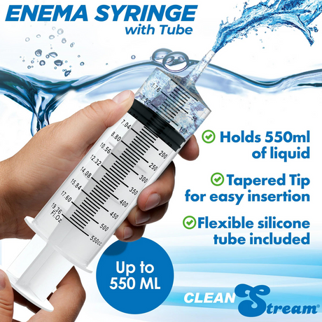 Analdusche Spritze mit Schlauch 550 ml Durchsichtig 41,3 cm