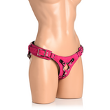Korsett-Gurt Bodice Deluxe Leder Pink