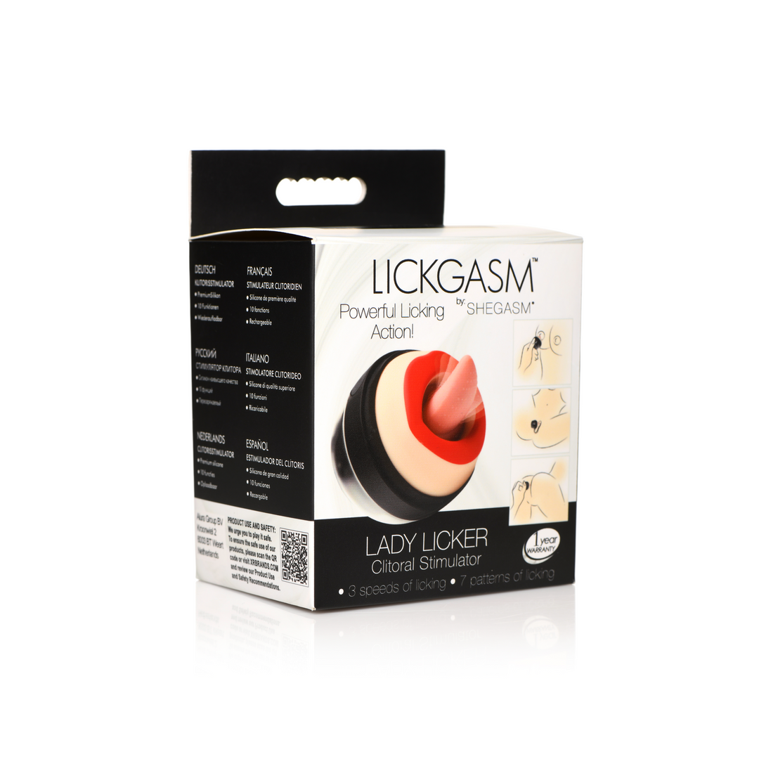 Auflegevibrator Lady Licker Schwarz 5,5 x Ø 6 cm