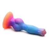 Dildo Alien nachtleuchtend Silikon Multicolor 19 cm