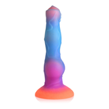 Dildo Alien nachtleuchtend Silikon Multicolor 19 cm