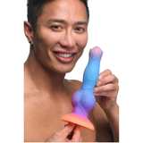 Dildo Alien nachtleuchtend Silikon Multicolor 19 cm