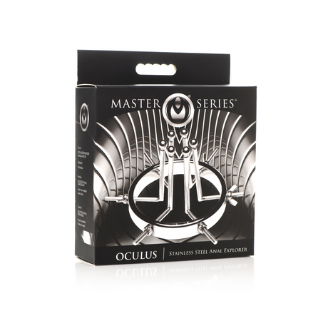 Analplug Oculus Edelstahl Silber 7,4 x Ø 9,4 cm