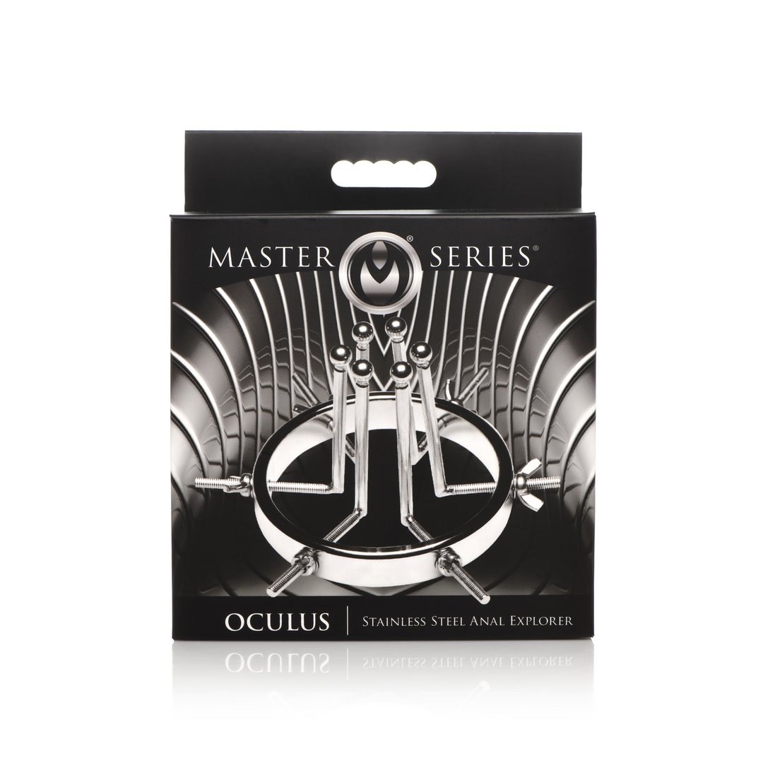 Analplug Oculus Edelstahl Silber 7,4 x Ø 9,4 cm
