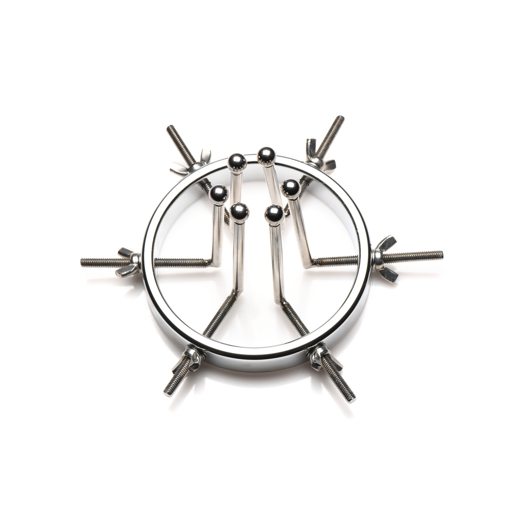 Analplug Oculus Edelstahl Silber 7,4 x Ø 9,4 cm