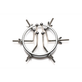 Analplug Oculus Edelstahl Silber 7,4 x Ø 9,4 cm
