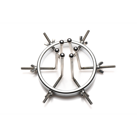 Analplug Oculus Edelstahl Silber 7,4 x Ø 9,4 cm