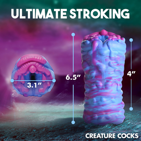 Masturbator Zyklon Alien-Vagina Silikon Violett 7,9 x Ø 7,9 cm