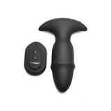 Analplug Butt Slider mit Gleitring Silikon Schwarz 10,4 x Ø 4 cm