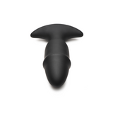 Analplug Butt Slider mit Gleitring Silikon Schwarz 10,4 x Ø 4 cm