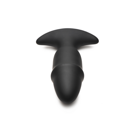 Analplug Butt Slider mit Gleitring Silikon Schwarz 10,4 x Ø 4 cm