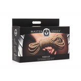 Bondage-Seil Festgebunden Jute Braun