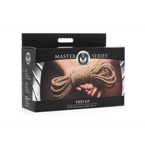 Bondage-Seil Master Series Tied Up Jute Braun in zwei Längen – Ansicht 2