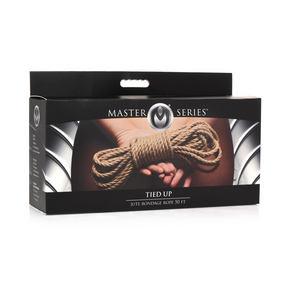 Bondage-Seil Festgebunden Jute Braun – Ansicht 9