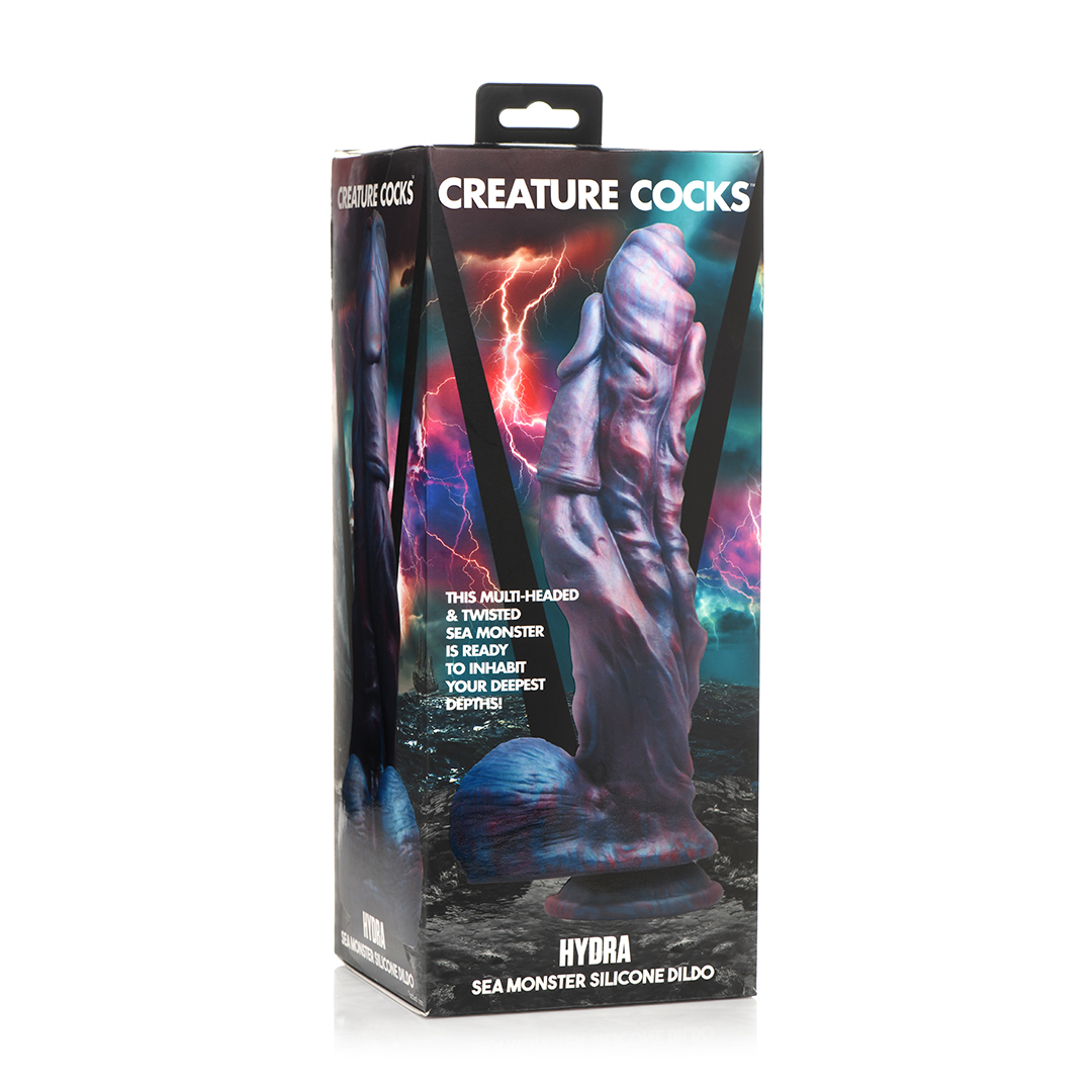 Dildo Hydra Seeungeheuer Silikon Blau 20,3 x Ø 11,3 cm