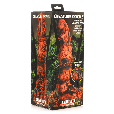 Dildo Sabretooth Silikon Orange 22,3 x Ø 5,8 cm