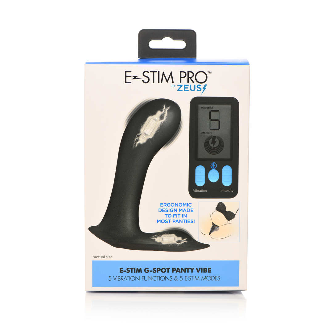 Panty-Vibrator E-Stim Pro G-Punkt Schwarz 10,2 x Ø 4,5 cm