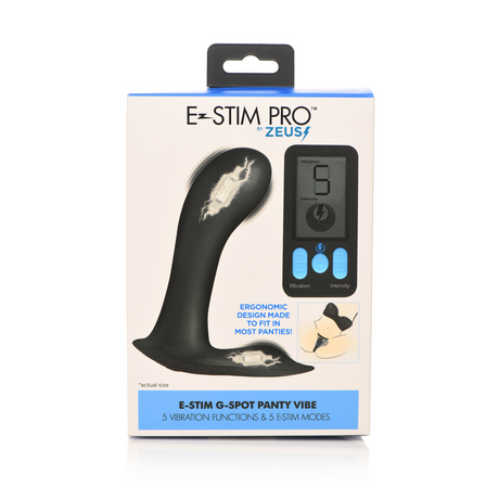 Panty-Vibrator E-Stim Pro G-Punkt Schwarz 10,2 x Ø 4,5 cm
