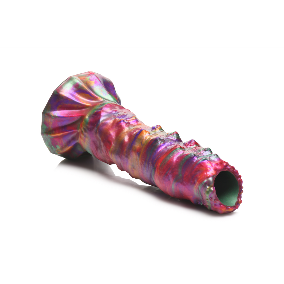 Dildo Larve Ovipositor mit Eiern Silikon Multicolor 19,3 x Ø 6,1 cm