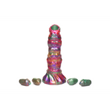 Dildo Larve Ovipositor mit Eiern Silikon Multicolor 19,3 x Ø 6,1 cm