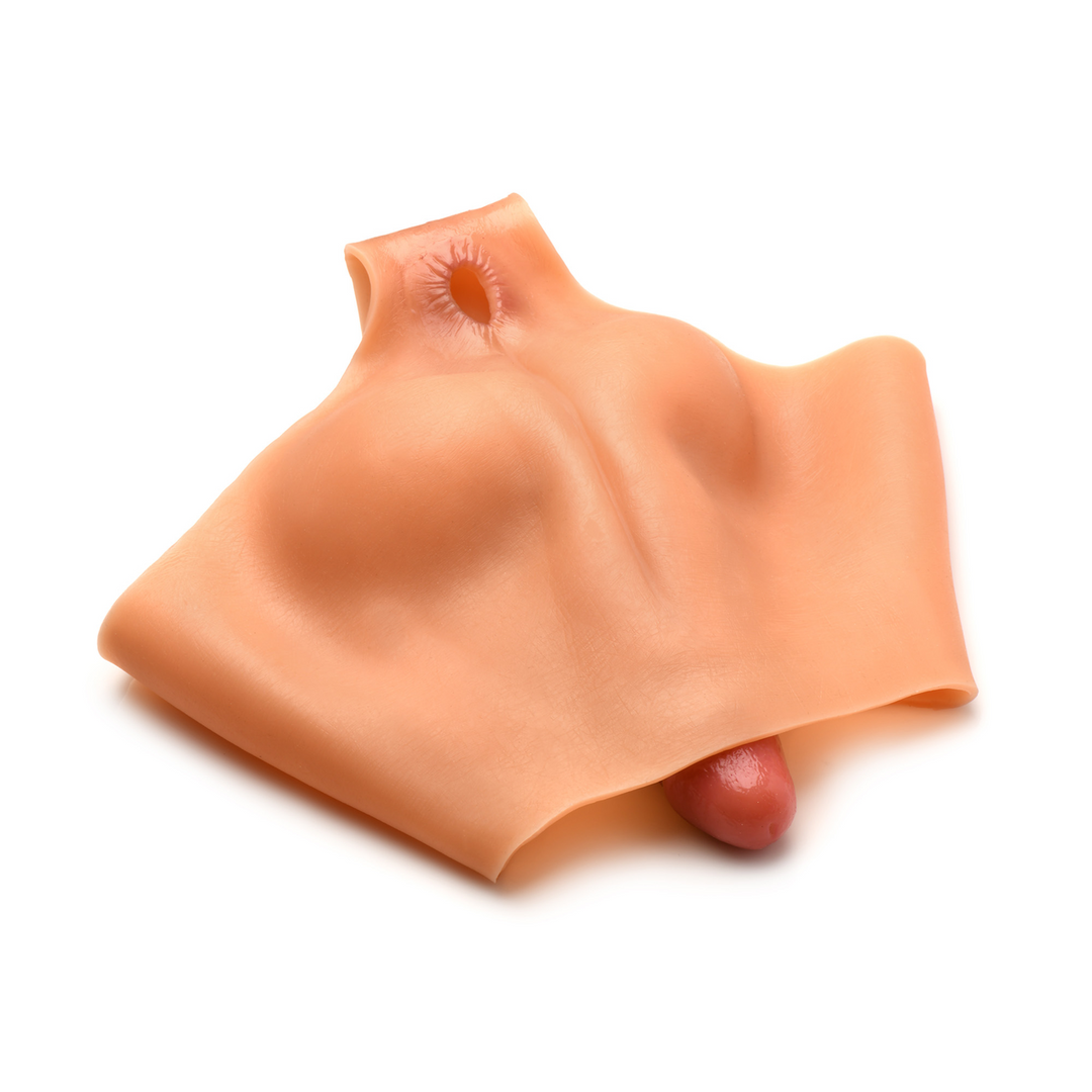 Slip mit Silikon-Penis Hautfarbe