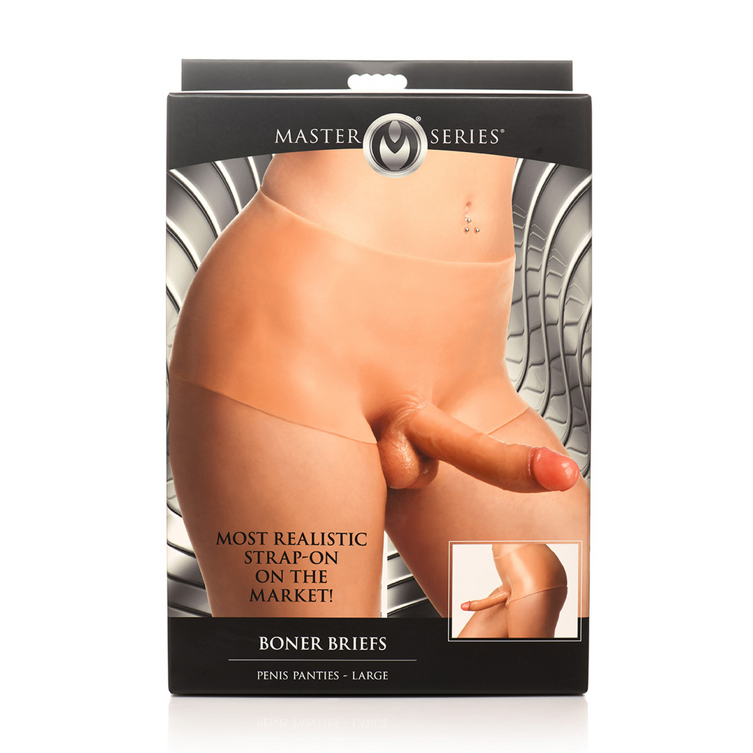 Slip mit Silikon-Penis Hautfarbe