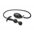 Analplug Master Series Ass Rattler Aufblasbar mit Gewicht Schwarz 12 cm