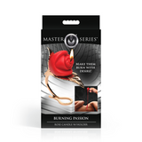 Massagekerze Burning Passion Rose mit Halter