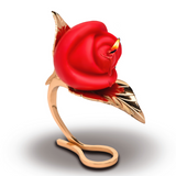Massagekerze Burning Passion Rose mit Halter