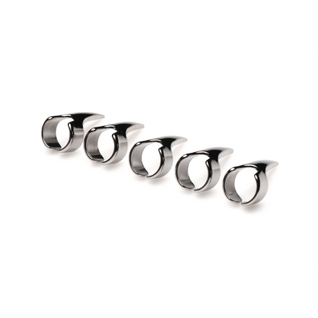 Sensation-Ringe Klaue 5 Stück Silber 7 x Ø 2 cm