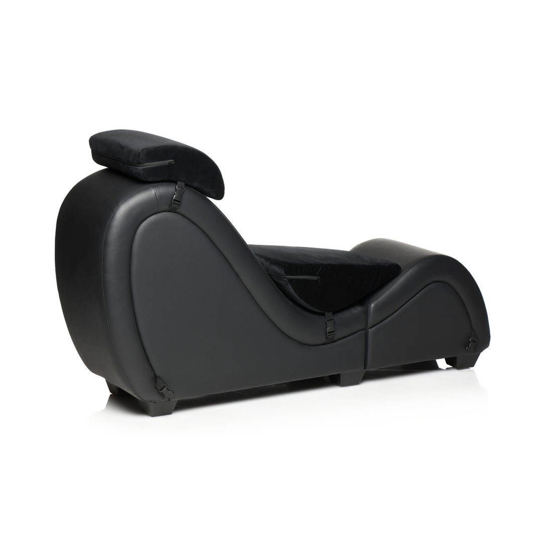 Sex-Chaiselongue Kinky mit Liebeskissen Schwarz