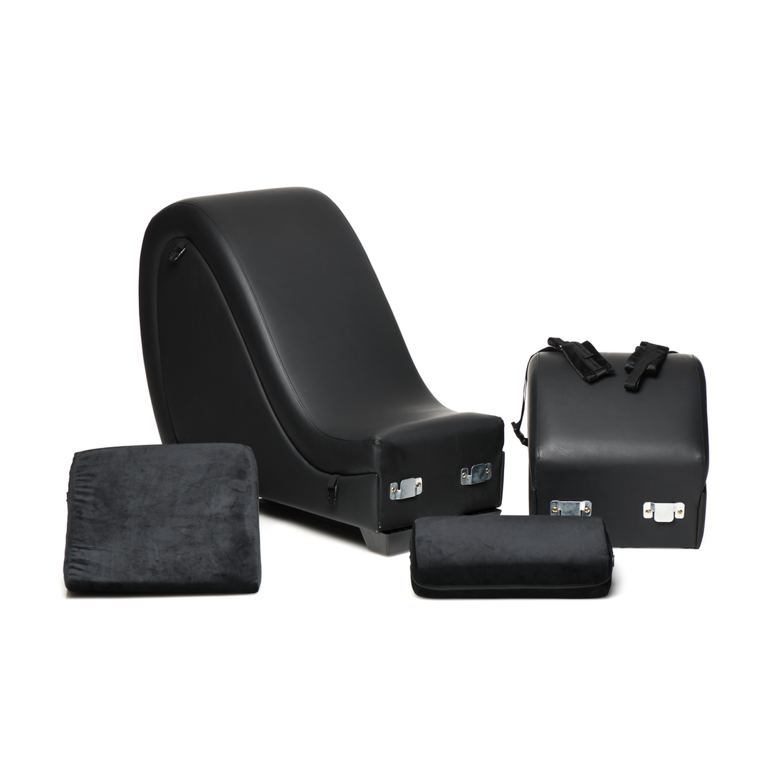 Sex-Chaiselongue Kinky mit Liebeskissen Schwarz