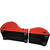 Sex-Chaiselongue Kinky mit Liebeskissen Schwarz