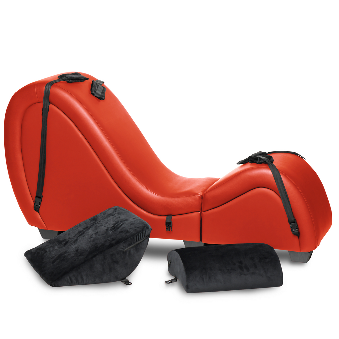 Sex-Chaiselongue Kinky mit Liebeskissen Schwarz