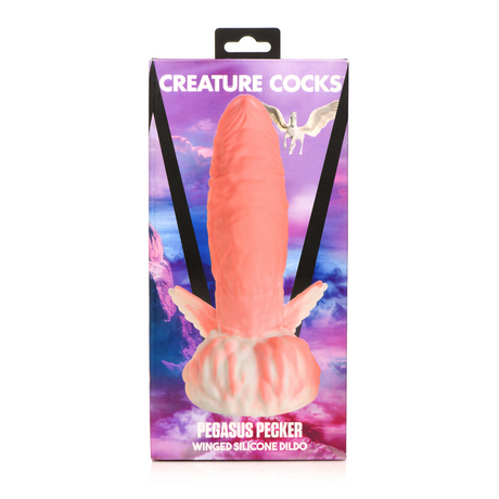 Dildo Pegasus mit Flügeln Silikon Pink 15,9 x Ø 9,6 cm
