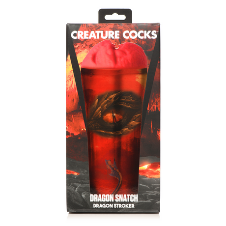 Masturbator Drache Rot 8 x Ø 9 cm