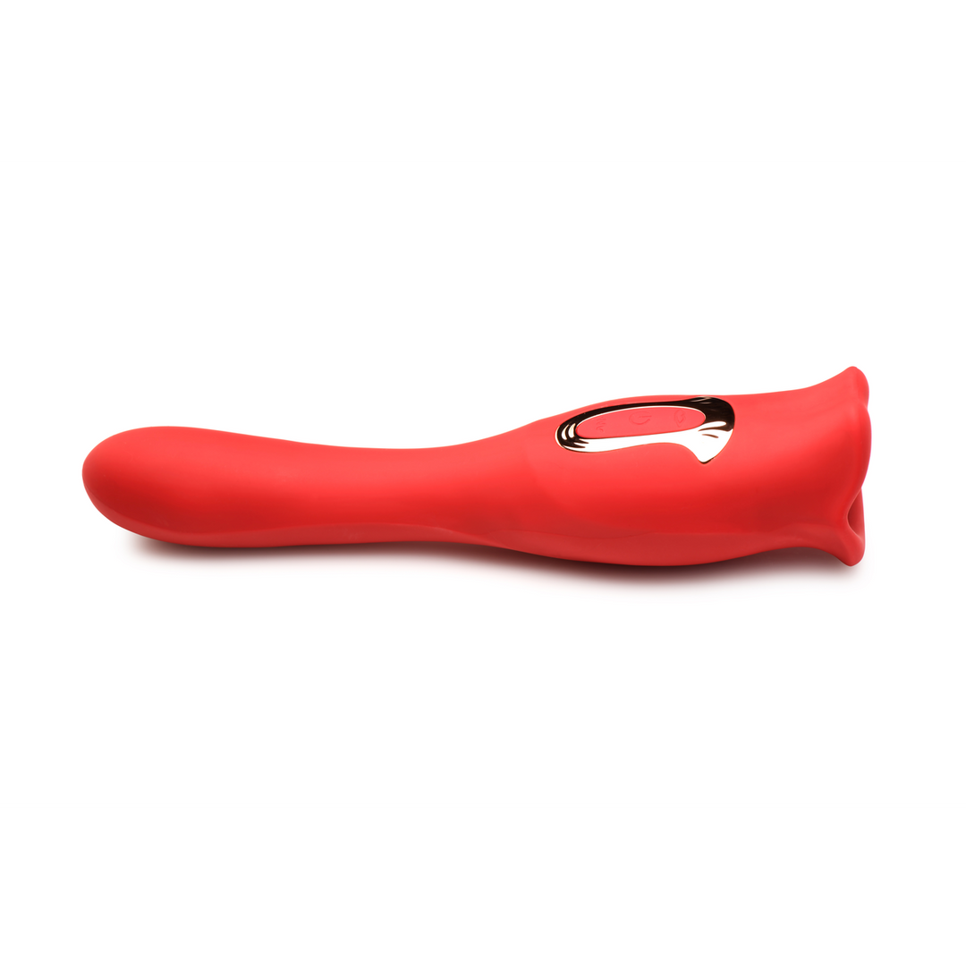 Vibrator Kiss and Tell Pro doppelendig Rot 11,4 x Ø 5,2 cm