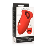 Auflegevibrator Kiss and Tell Silikon Rot 13 x Ø 5,4 cm
