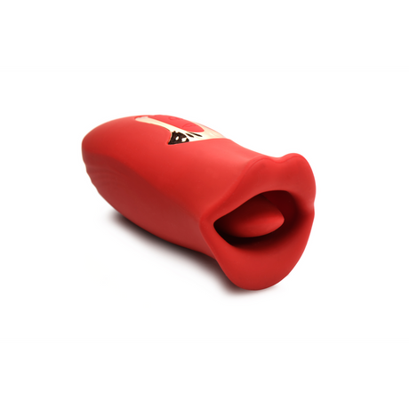 Auflegevibrator Kiss and Tell Silikon Rot 13 x Ø 5,4 cm