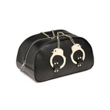 Handschellen-Reisetasche mit Griffen Schwarz 33 x Ø 17,8 cm